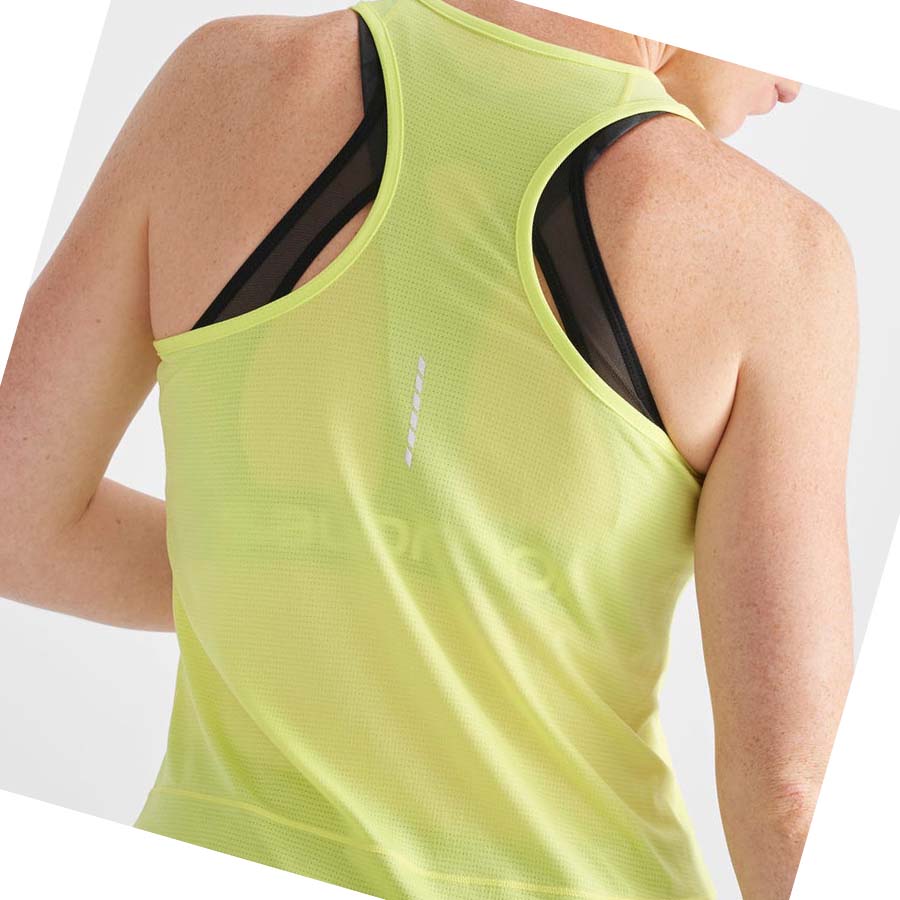 Camiseta Salomon CROSS RUN Mujer Verdes | MX 2580SGL